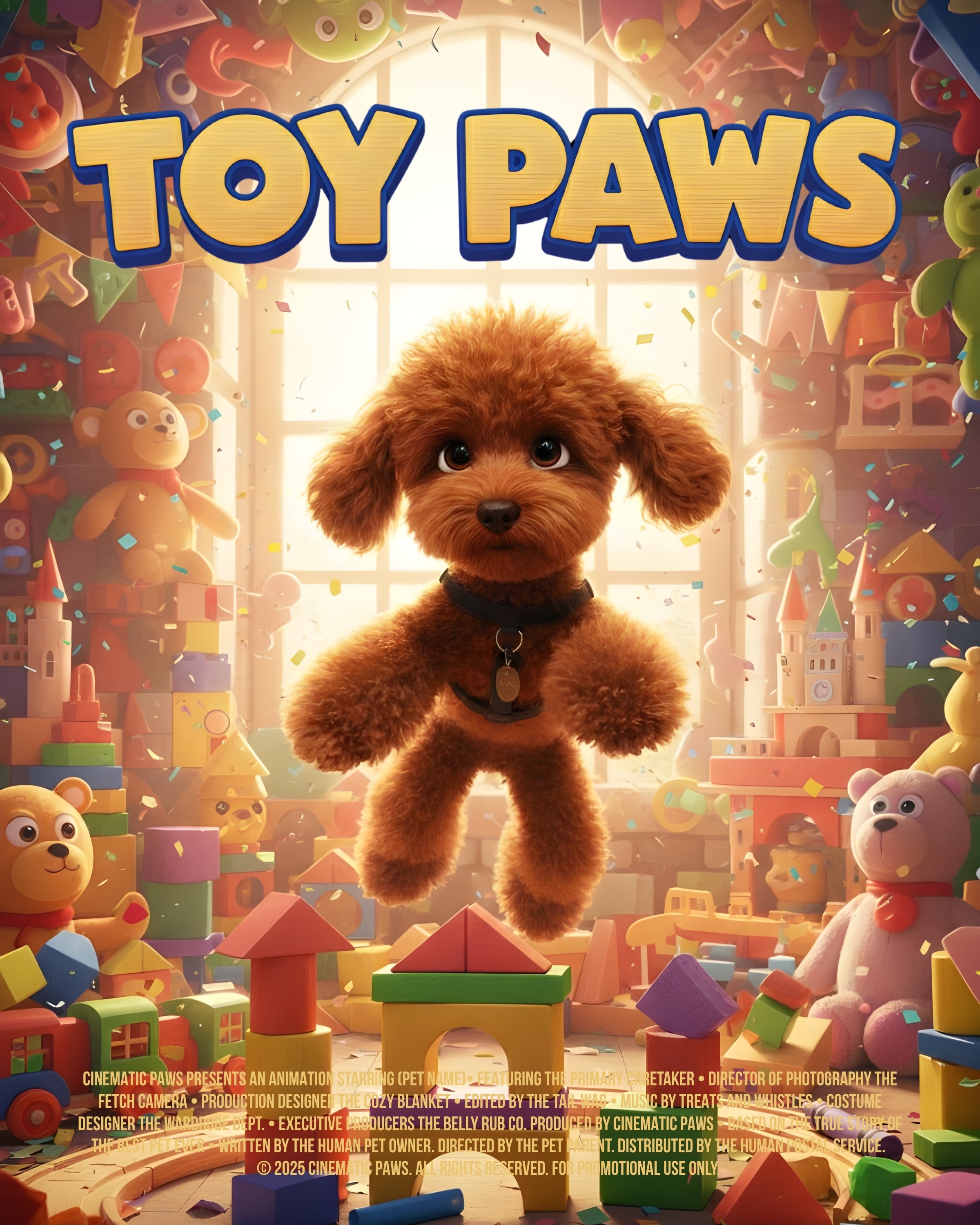 Toy Paws | Custom Pet Movie Poster