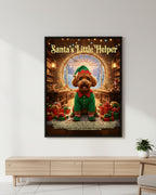 Santa's Little Helper Pet Movie Poster | Custom Christmas Gift