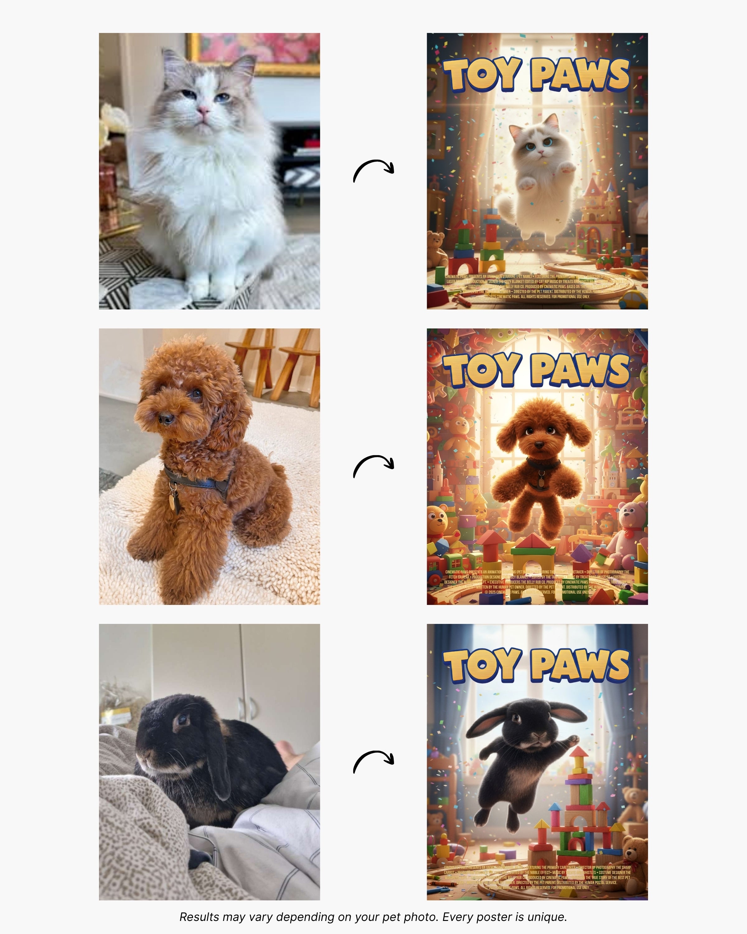 Toy Paws | Custom Pet Movie Poster